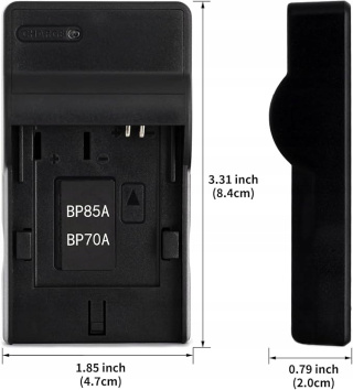 Ładowarka SLB-70A do aparatów Samsung AQ100 Kompatybilna z bateriami BP-70A