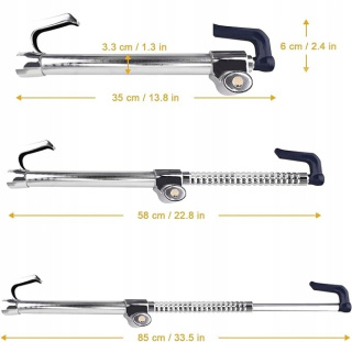 Uniwersalna Blokada na kierownicę samochodową Zabezpieczenie Zamek 3x Klucz