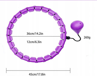Hula hop klasyczne Hkestldo 36 cm róże i fiolety