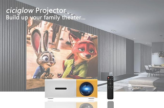 Przenośny projektor LED HD HDMI Multimedia Player kino domowe