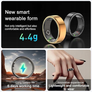 SMARTRING 18.1MM SMART RING ROZ. 8 IP68 MONITOR SNU CZARNY