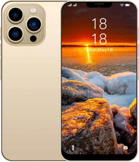 Smartfon Android 6,7" 4GB RAM 128GB ROM Dual SIM Bateria 5000mAh Gold