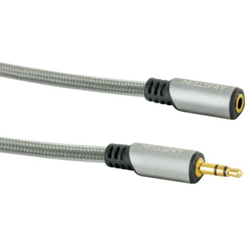 Kabel AUX Mini Jack 3.5mm 3m Przedłużacz Czarny Przewód Audio