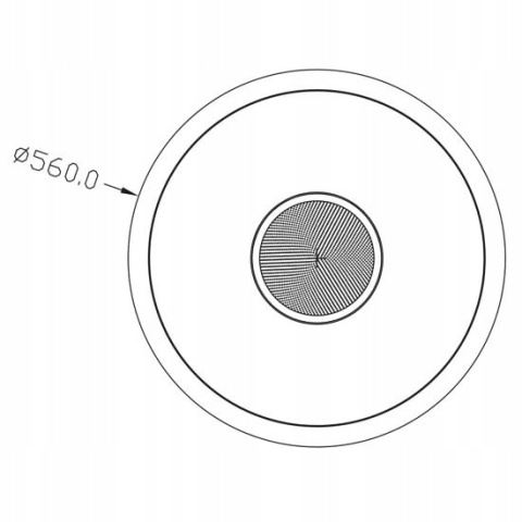 Plafon okrągły INSPIRE LED 560 mm