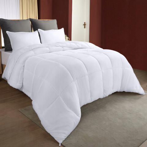 UTOPIA BEDDING Kołdra 200x200 cm Mikrofaser Całoroczna Biała