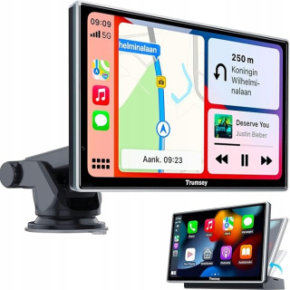 Bezprzewodowy Wyświetlacz samochodowy CarPlay 7" IPS GPS Bluetooth