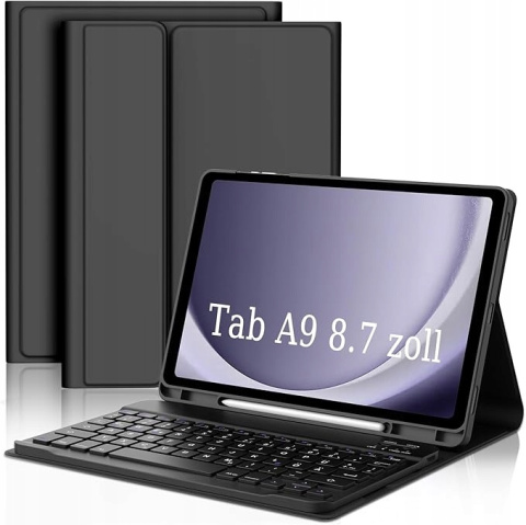 Etui Magnetyczne z Klawiaturą do Samsung Galaxy Tab A9 8,7" (2023) QWERTZ