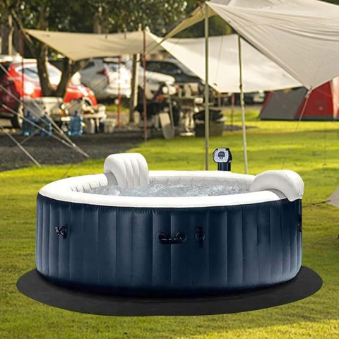 Mata Ochronna do Jacuzzi 4x4m - Filcowa z Antypoślizgowym Spodem PVC