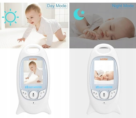 Niania Elektryczna Wideo Kamera z dźwiękiem LCD 2" Baby Monitor 2,4 GHz