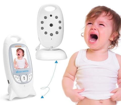 Niania Elektryczna Wideo Kamera z dźwiękiem LCD 2" Baby Monitor 2,4 GHz