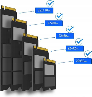 Podwójny adapter M.2 NVMe do PCIe 4.0/3.0 X8