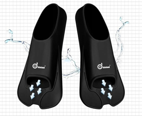 Profesjonalne Płetwy Pływackie do nurkowania Odoland - Czarny 40-41