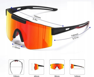 Sportowe Okulary polaryzacyjne MTB Gogle rowerowe Przeciwsłoneczne UV400