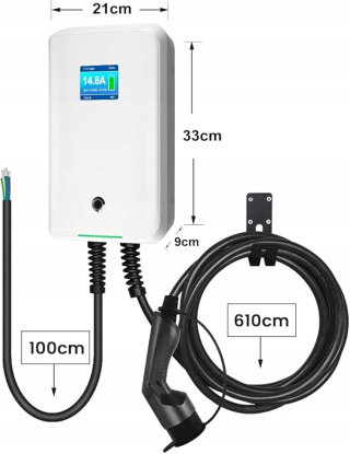 Stacja ładowania 3.6KW Ładowarka EV Jednofazowa Morec 16A Typ 2 Wallbox