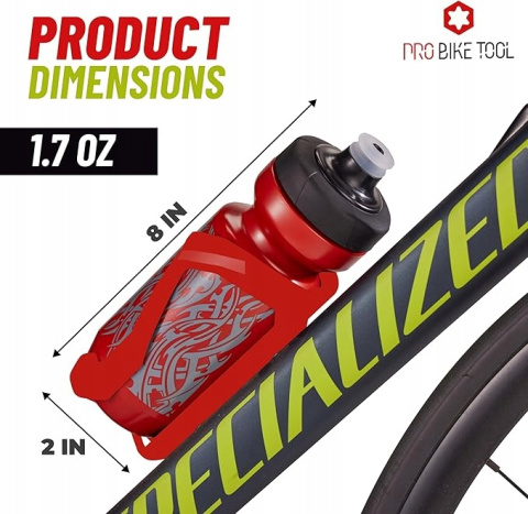 Bidon Rowerowy na Wodę 550ml PRO BIKE TOOL Butelka do Roweru Czarny