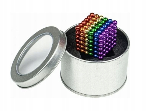 NEOCUBE KULKI MAGNETYCZNE 216 SZTUK 5MM TĘCZOWE