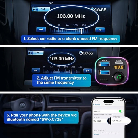 Transmiter samochodowy Syncwire Bluetooth 5.3