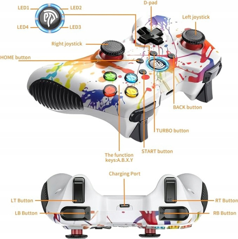 EasySMX Bezprzewodowy kontroler gier Gamepad