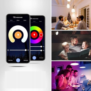Inteligentna Żarówka LED 9W RGB Wi-Fi Kompatybilna z Alexa i Google Home