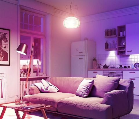 Inteligentna Żarówka LED 9W RGB Wi-Fi Kompatybilna z Alexa i Google Home