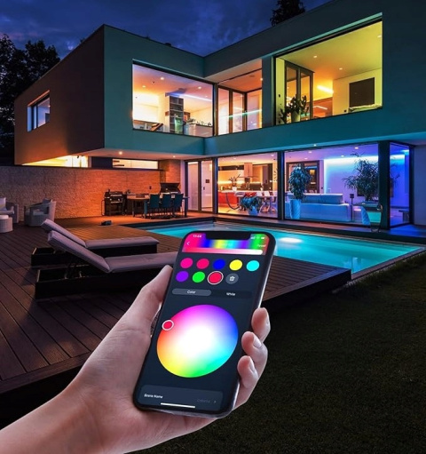 Inteligentna Żarówka LED 9W RGB Wi-Fi Kompatybilna z Alexa i Google Home