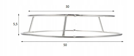 Wok Round Rack - Pierścień stabilizujący do woka, podstawa 30/50 cm