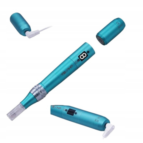 Dermapen TBPHP P20RL z LCD Mezoterapia Mikroigłowa z 25 Wkładami