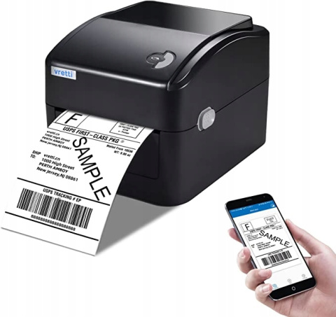 Drukarka termiczna do etykiet z Bluetooth Vretti Drukarka termiczna do etykiet z Bluetooth Vretti