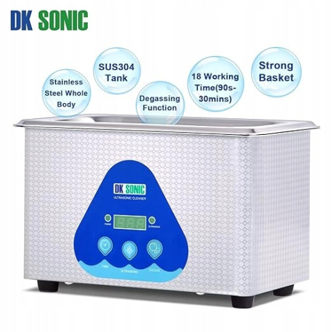 Stalowa Myjka ultradźwiękowa DK SONIC DK-90 0,9L soniczna