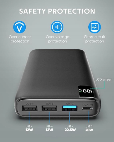 Powerbank a addtop 26800 mAh czarny