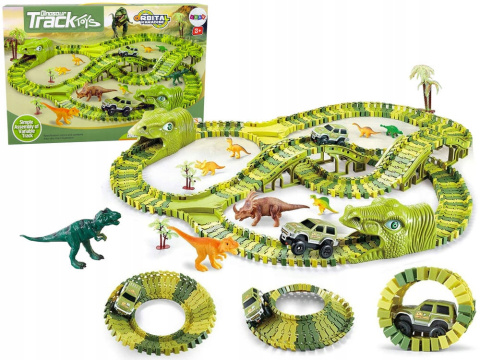 Tor Wyścigowy Dinozaur Dino Park 271el. XXL 360cm 2024