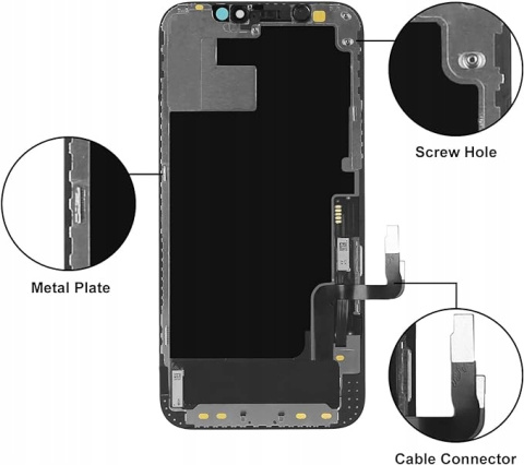 Wyświetlacz LL TRADER do iPhone 12/12 Pro zamiennik ekranu LCD