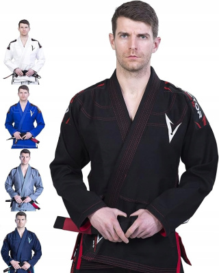 Kimono BJJ Strój do Brazylijskiego Jiu-Jitsu z Białym Paskiem