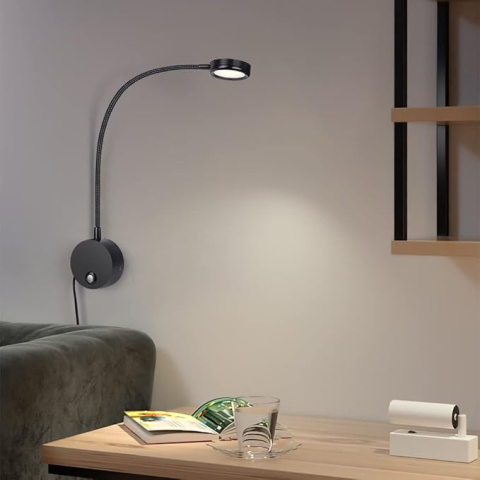 Lampa ścienna LED Kinkiet do czytania z regulacją barwy 3000-6000K USB