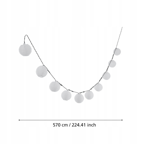 Girlanda ogrodowa zewnętrzna EGLO SOLAR 10 SZTUK