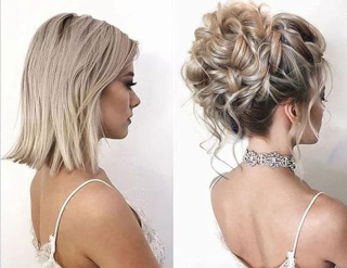 Sztuczny Kok treska Messy Bun - gumka z włosami Jasny Chłodny Blond