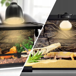 2x Żarówka do Terrarium Lampa Grzewcza UV dla Gadów 75W E27 Żółwie