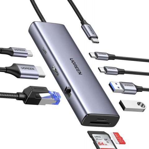 9w1 Adapter 9in1 UGREEN USB C Hub 4k HDMI 100W Ethernet SD/TF Card Slot 9w1 Adapter 9in1 UGREEN USB C Hub 4k HDMI 100W Ethernet SD/TF Card Slot