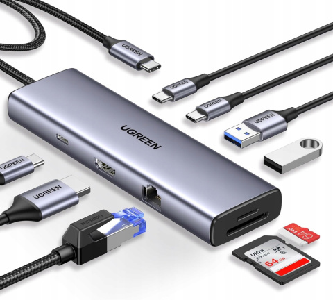 9w1 Adapter 9in1 UGREEN USB C Hub 4k HDMI 100W Ethernet SD/TF Card Slot 9w1 Adapter 9in1 UGREEN USB C Hub 4k HDMI 100W Ethernet SD/TF Card Slot