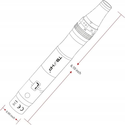 DermaPen Derma Roller Microfine Pen Mezoterapia Mikroigłowa + 12 Kartridży