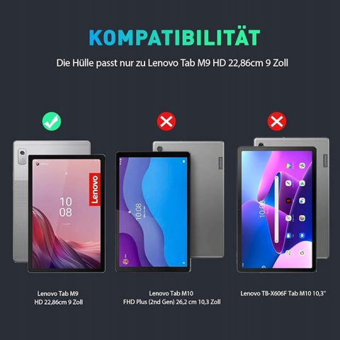 Etui WERLEO do Lenovo Tab M9 9" 2023, TB310FU, TB310XU Etui WERLEO do Lenovo Tab M9 9" 2023, TB310FU, TB310XU