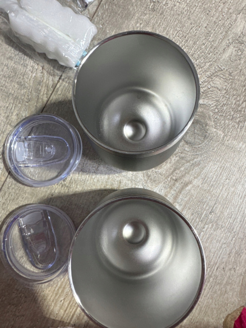 2x Kubek metal 340 ml wino ,kawa ,zimne napoje