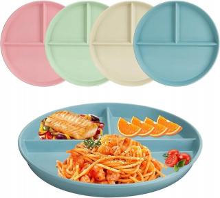 20 cm zestaw talerzy obiadowych, 4 sztuki, nietłukące się