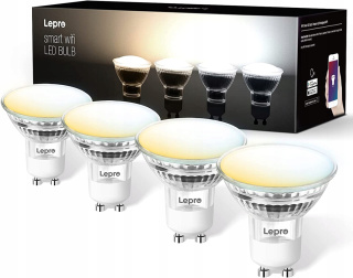 4XŻARÓWKA GU10 LED SMART 4,5W 385lm WIFI SMARTLIFE