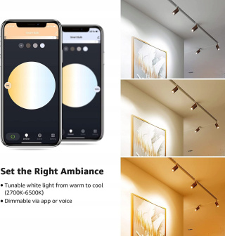 4XŻARÓWKA GU10 LED SMART 4,5W 385lm WIFI SMARTLIFE