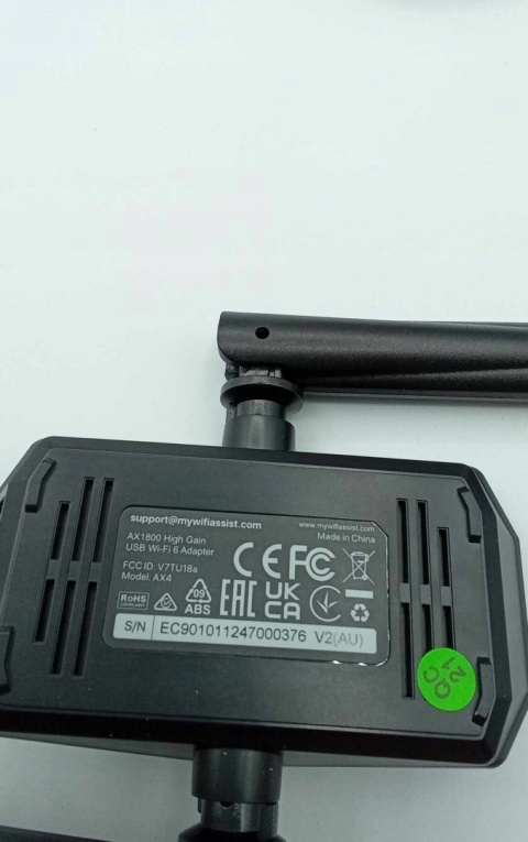 BrosTrend Adapter USB do PC WiFi 6 1800 Mbps 5dBi Dual-Band 5GHz/2.4GHz BrosTrend Adapter USB do PC WiFi 6 1800 Mbps 5dBi Dual-Band 5GHz/2.4GHz