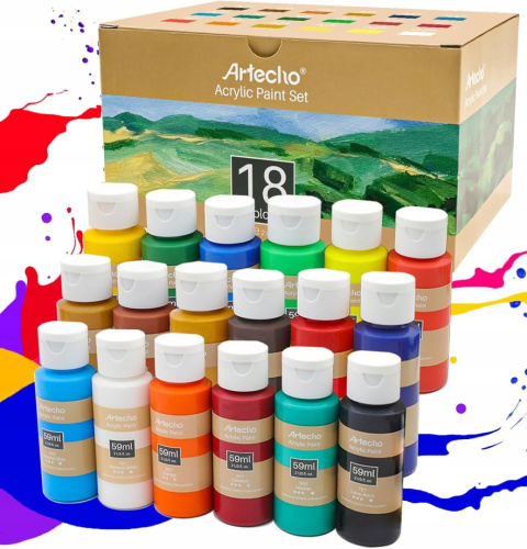 Farby akrylowe Artecho 18 szt. Farby akrylowe Artecho 18 szt.