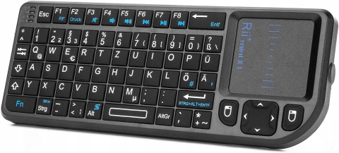 KLAWIATURA BEZPRZEWODOWA TOUCHPAD Rii mini X1 2.4G KLAWIATURA BEZPRZEWODOWA TOUCHPAD Rii mini X1 2.4G