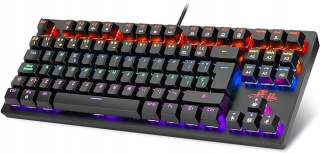 KLAWIATURA MECHANICZNA RII RK908 QWERTZ USB RGB Z PODŚWIETLENIEM