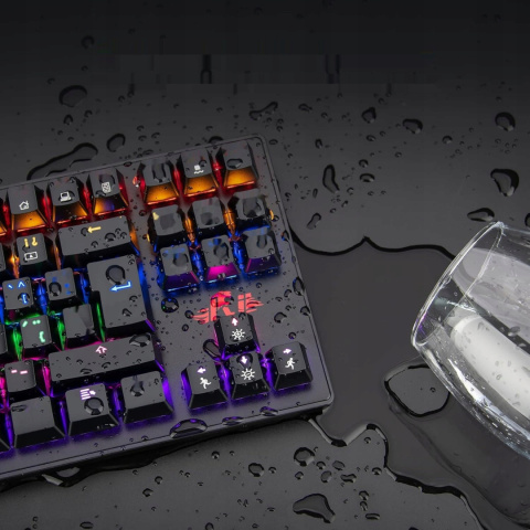 KLAWIATURA MECHANICZNA RII RK908 QWERTZ USB RGB Z PODŚWIETLENIEM KLAWIATURA MECHANICZNA RII RK908 QWERTZ USB RGB Z PODŚWIETLENIEM